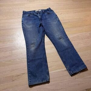 Levi Strauss Signature Regular Traditionnel Mens Blue Jeans 38x30 Medium Wash